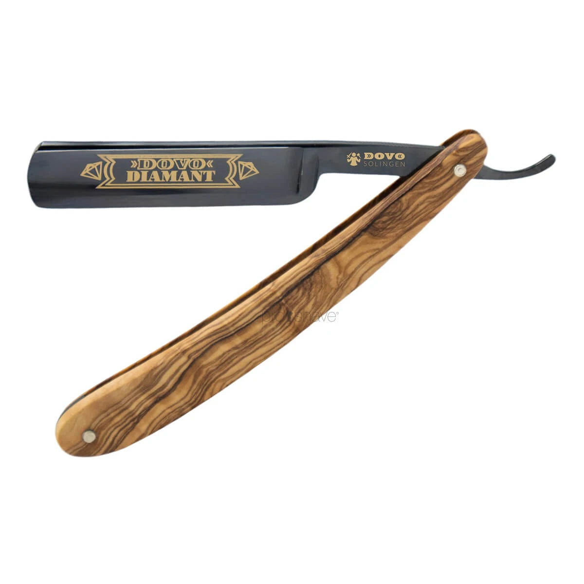 Dovo Solingen Straight Razor 5 8  Round Nose  Diamant  Oliventræ