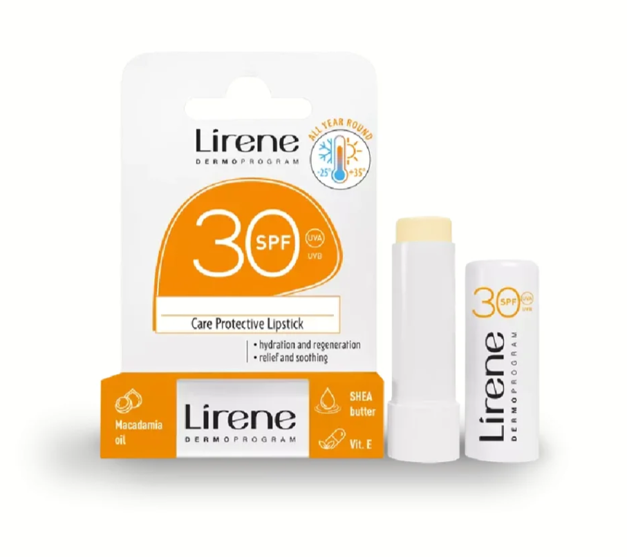 Lirene Solbeskyttende Og Fugtgivende Læbepomade Spf30