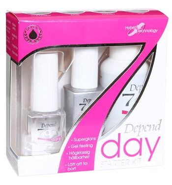 Depend 7day Starter Kit   35 Ml Cleanser Step 1   5 Ml Base Step 2   5 Ml Top Coat Step 4