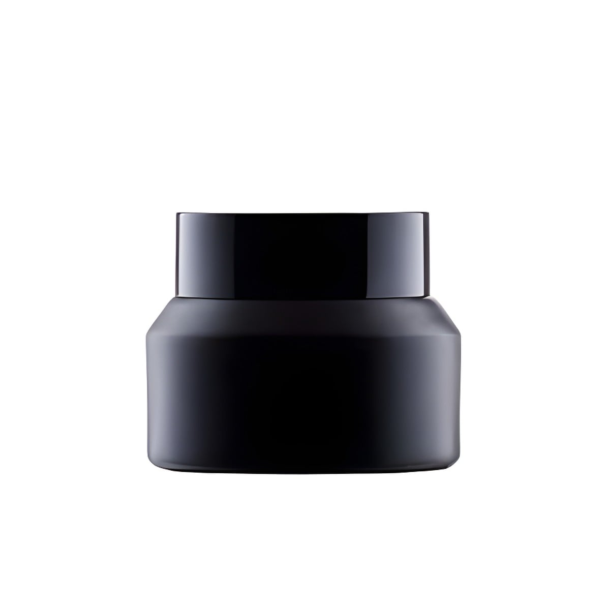 30 Ml  Sort Glas Creme Bøtte Med Sort Låg
