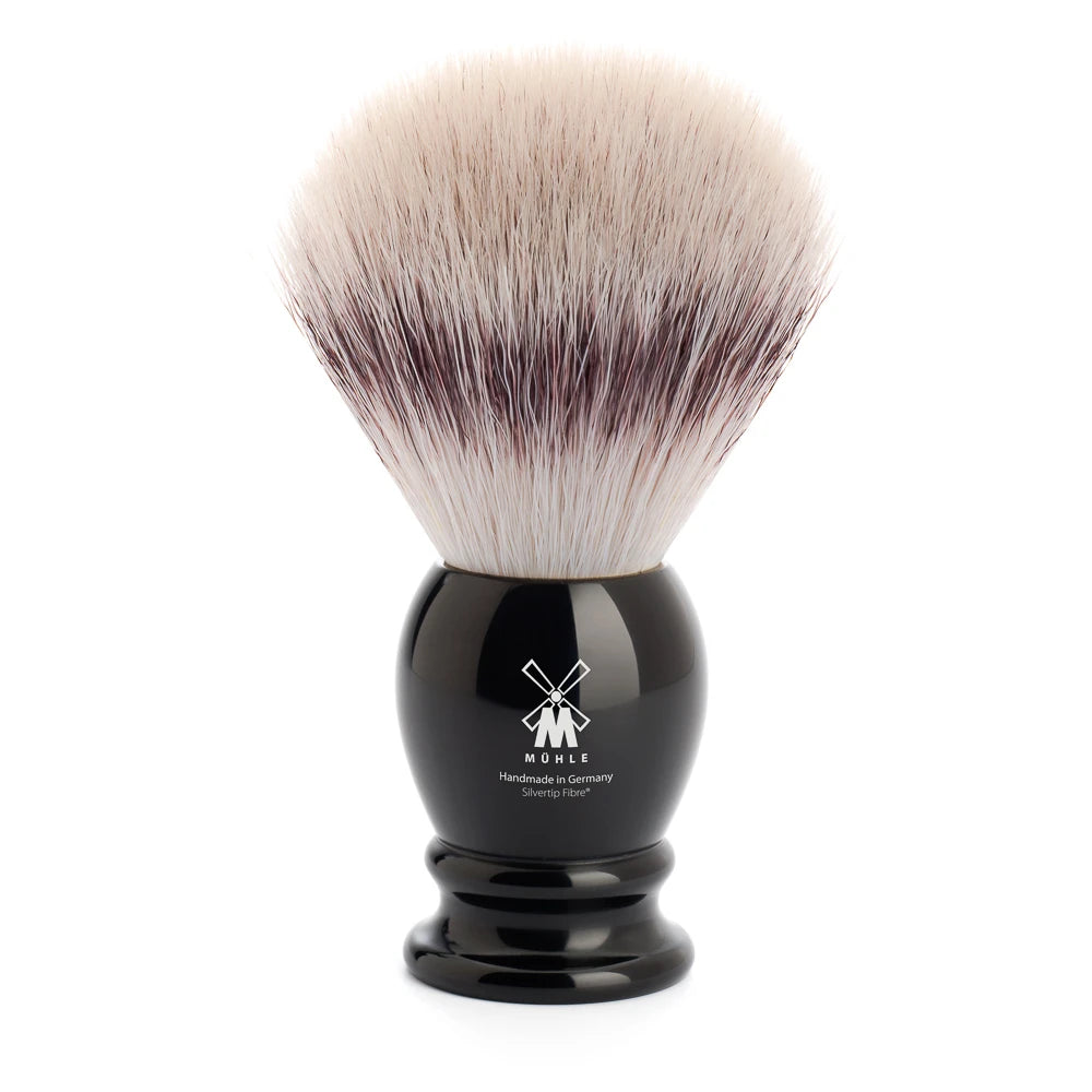 M? Hle Shaving Silvertip Fibre?  Barberkost  25 Mm  Classic  Sort Kunstharpiks