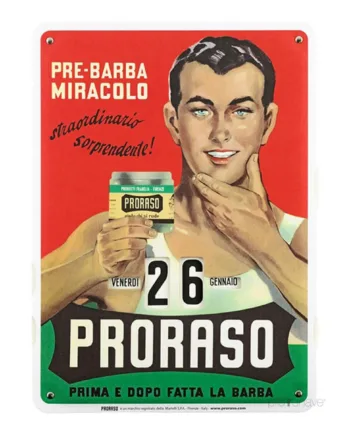 Proraso Kalender  Vintage Gino  27 X 37 Cm