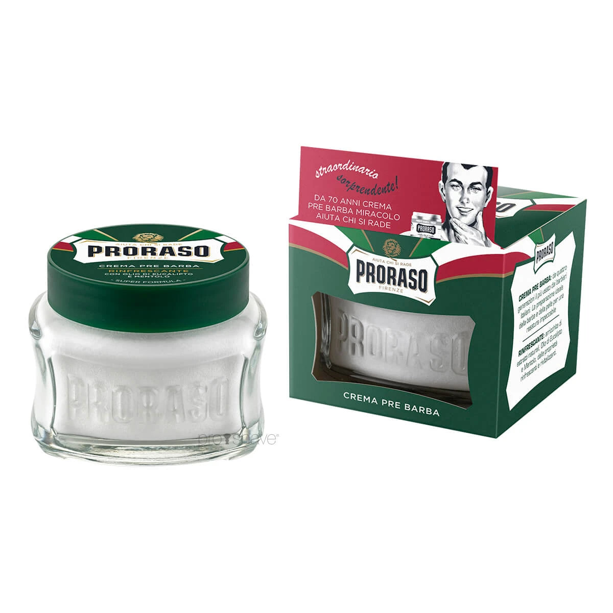 Proraso Preshave Cream   Refresh  Eucalyptus   Menthol  100 Ml