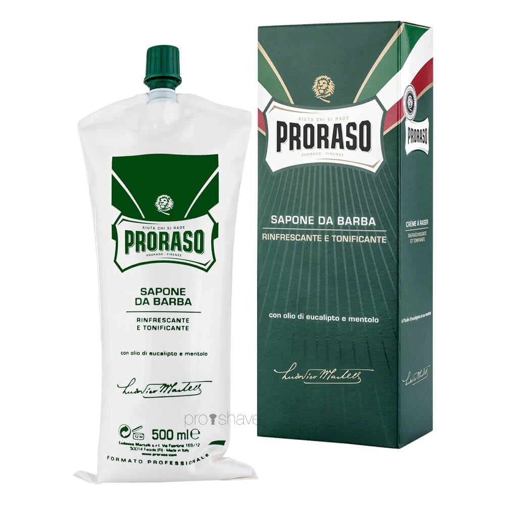 Proraso Barbercreme   Refresh  Eucalyptus   Menthol  500 Ml   Salon