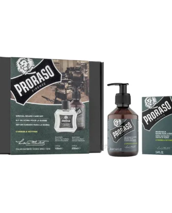 Proraso Gaveæske  Duo Pack  Skægshampoo   Skægbalm  Cypress   Vetiver
