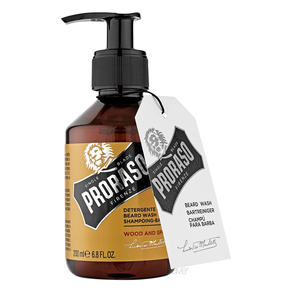 Proraso Skægshampoo  Wood   Spice  200 Ml