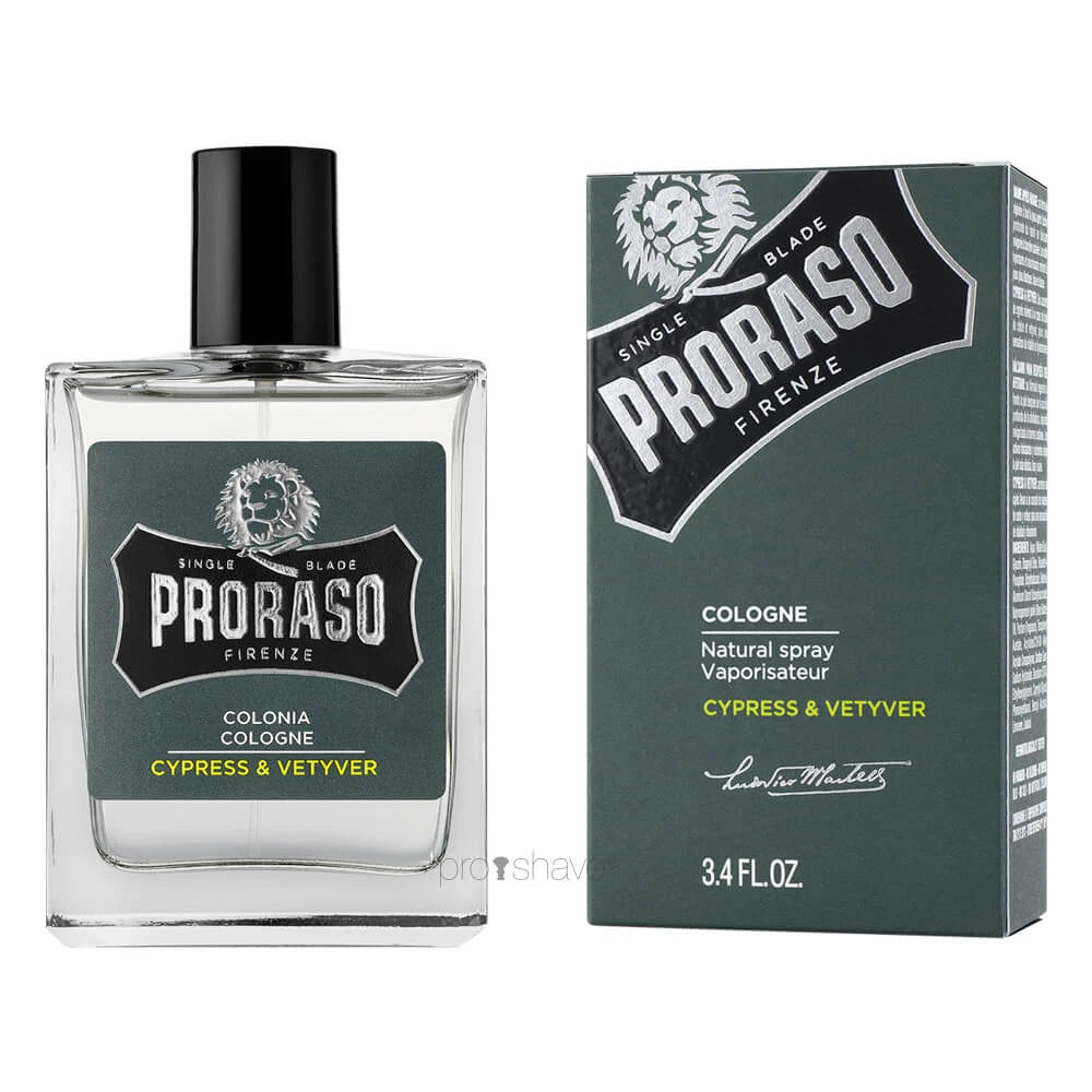 Proraso Cologne  Cypress   Vetiver  100 Ml