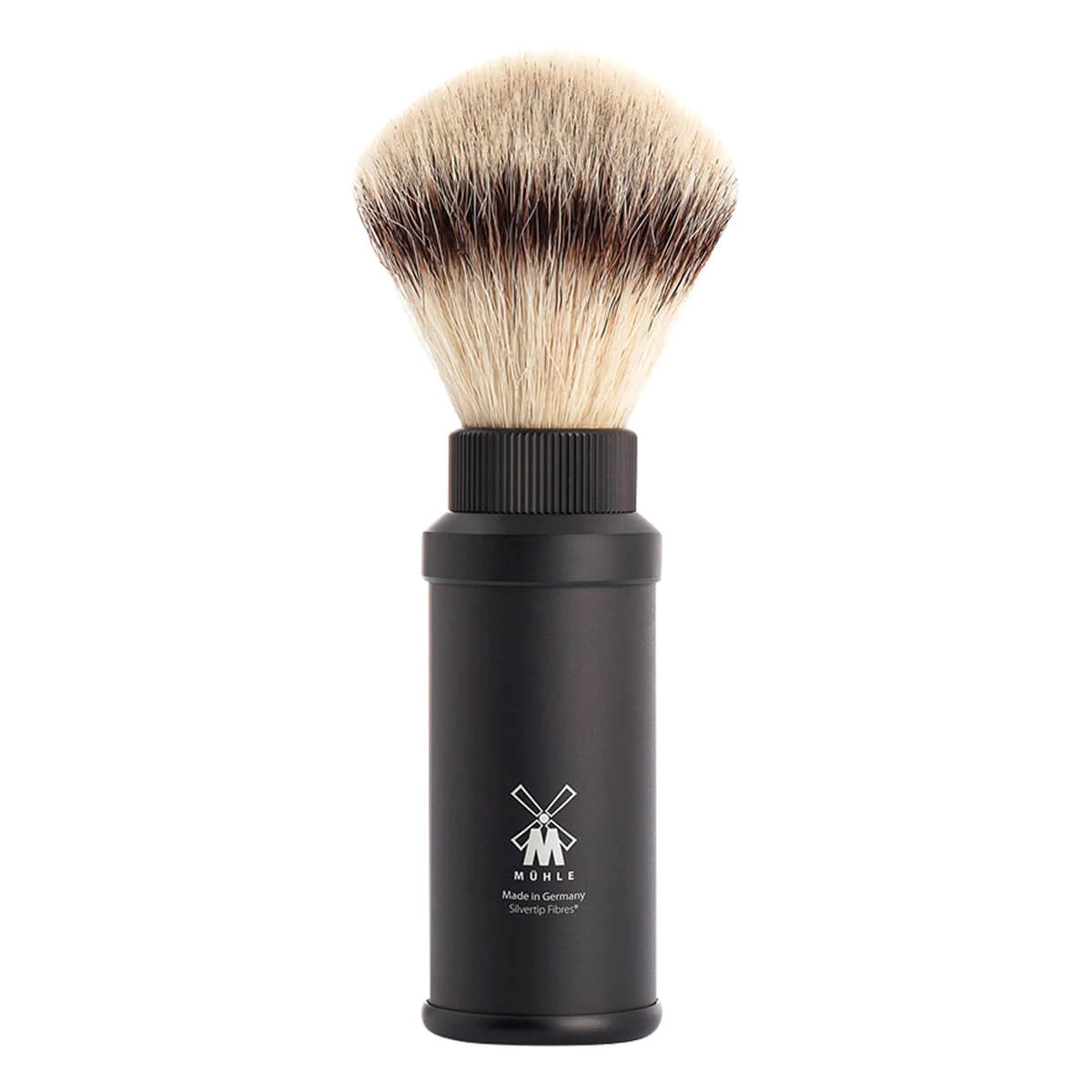 M? Hle Shaving Rejsebørste Silvertip Fibre?  21 Mm  Mat Sort