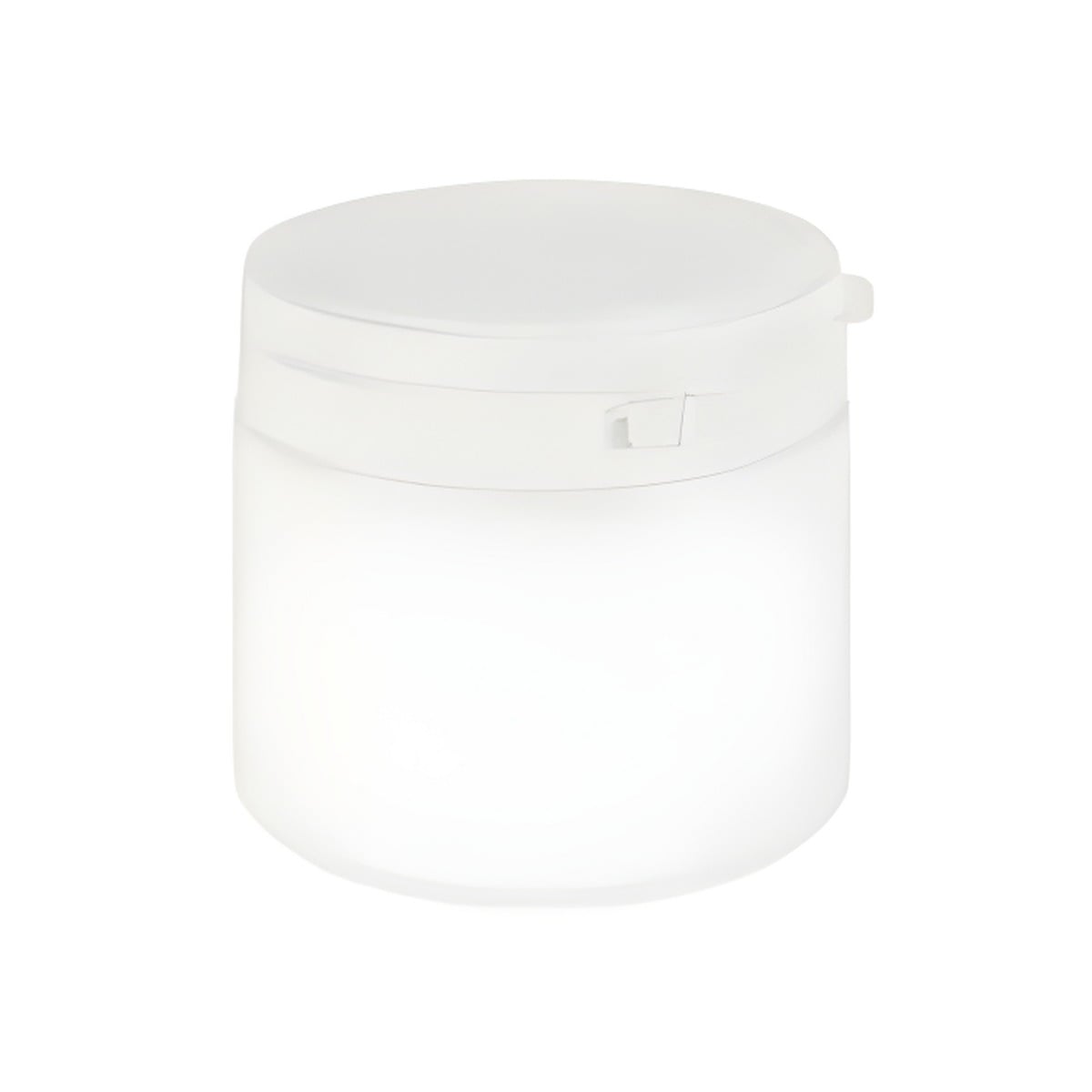500 Ml  Hvid Plastdåse Med Originalitet Ring