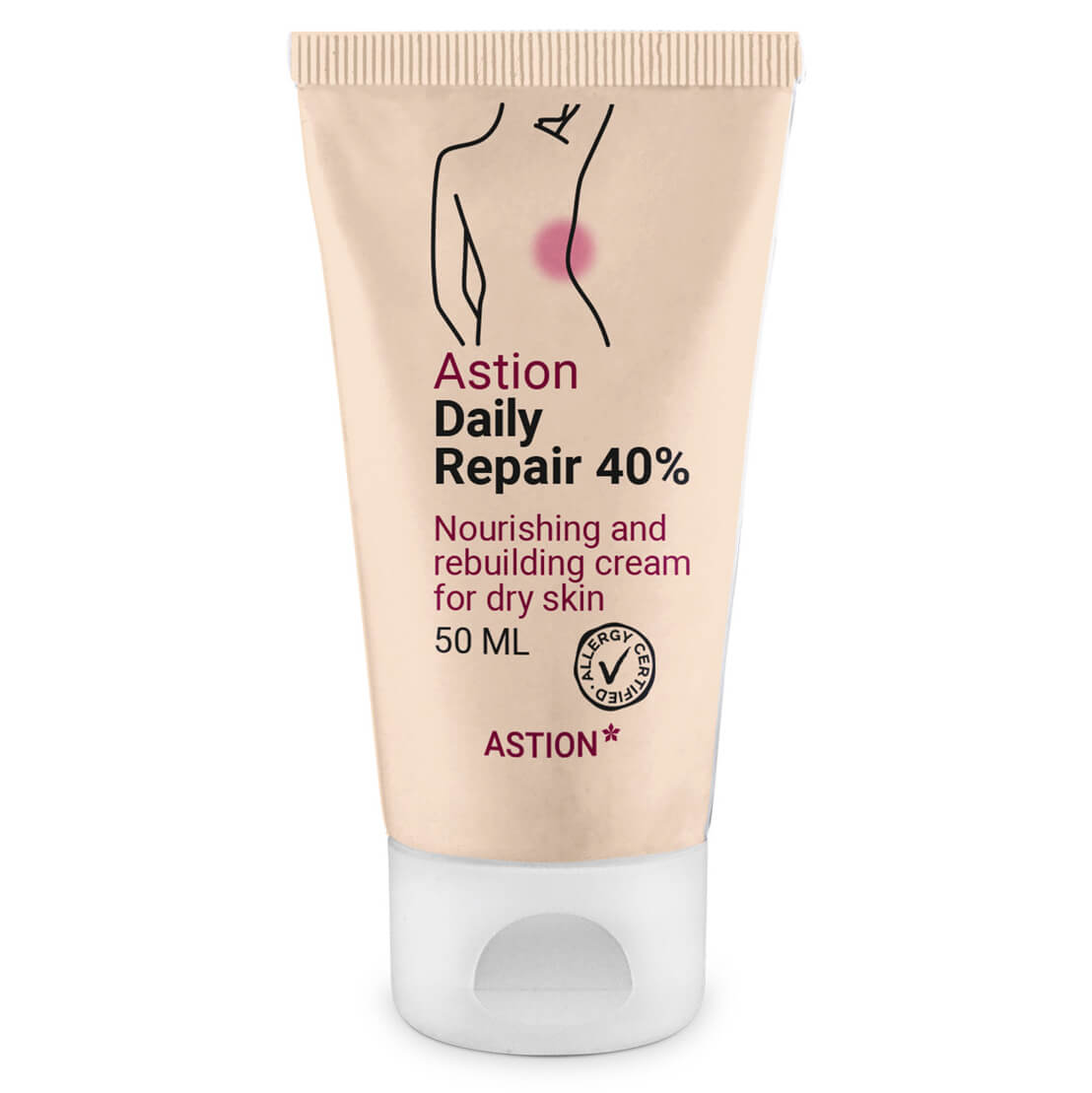 Astion Daily Fedtcreme 40   ?  Daglig Fugtpleje Ved Eksem Og Kløe   50 Ml