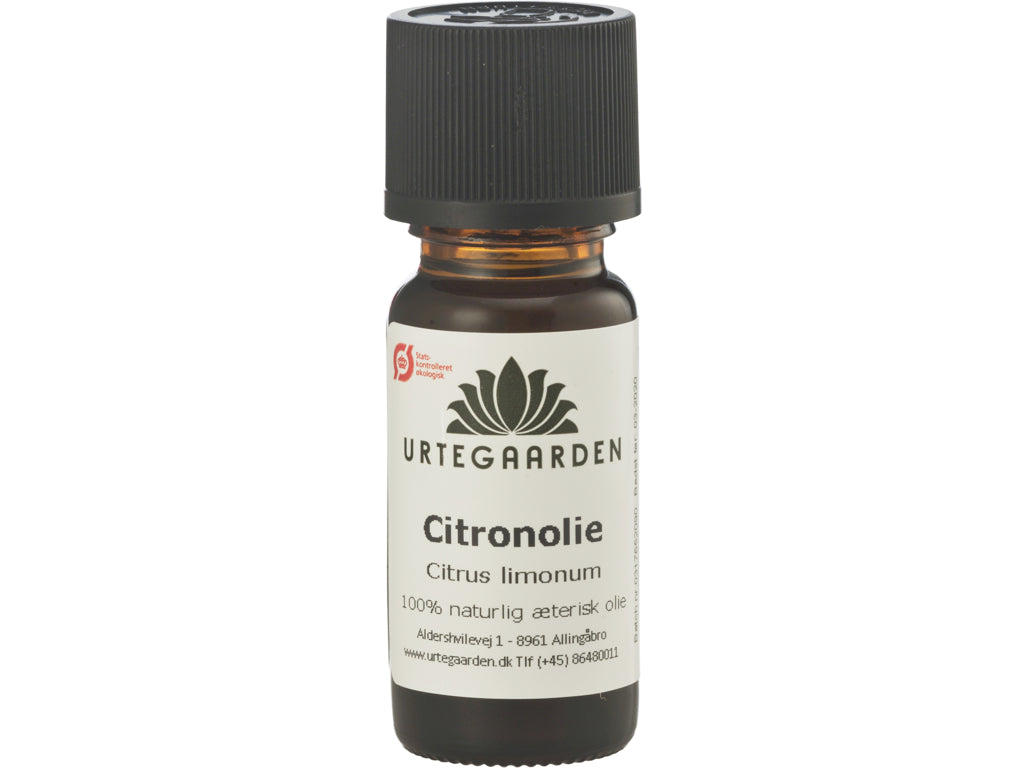 Urtegaarden æteriske Olie Citronolie øko 10 Ml
