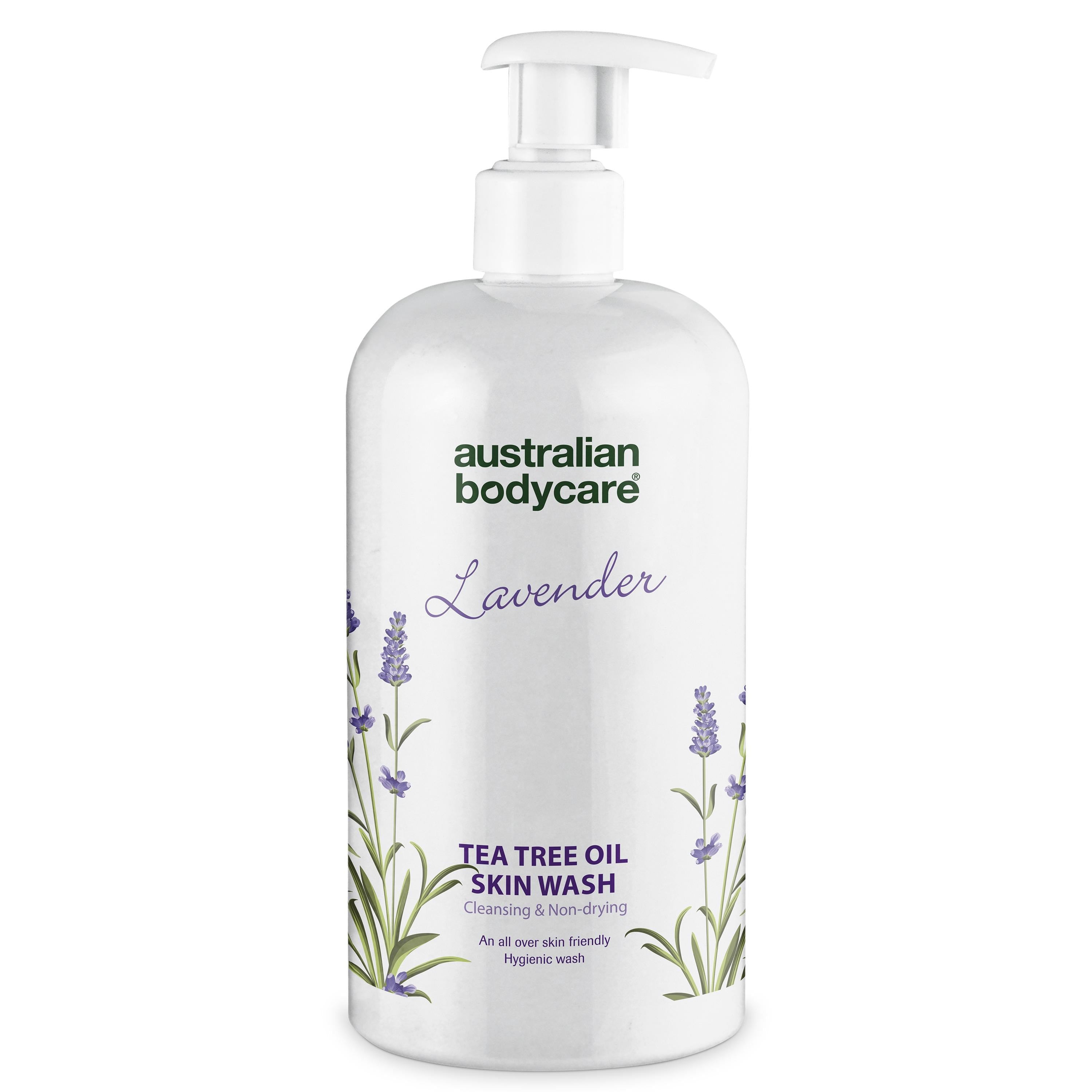 Professionel Lavendel Skin Wash ?  Professionel Showergel Med Tea Tree Oil Og Lavendel Til Daglig Kropsvask   500 Ml