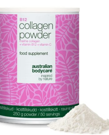 Kollagenpulver Med B12 Og C Vitamin     250 G Marinekollagen ?  Kollagenpulver Til Daglig Brug I Mad Og Drikke  Indeholder Marint Kollagen  C Vitamin Og B12 Vitamin    1 Stk