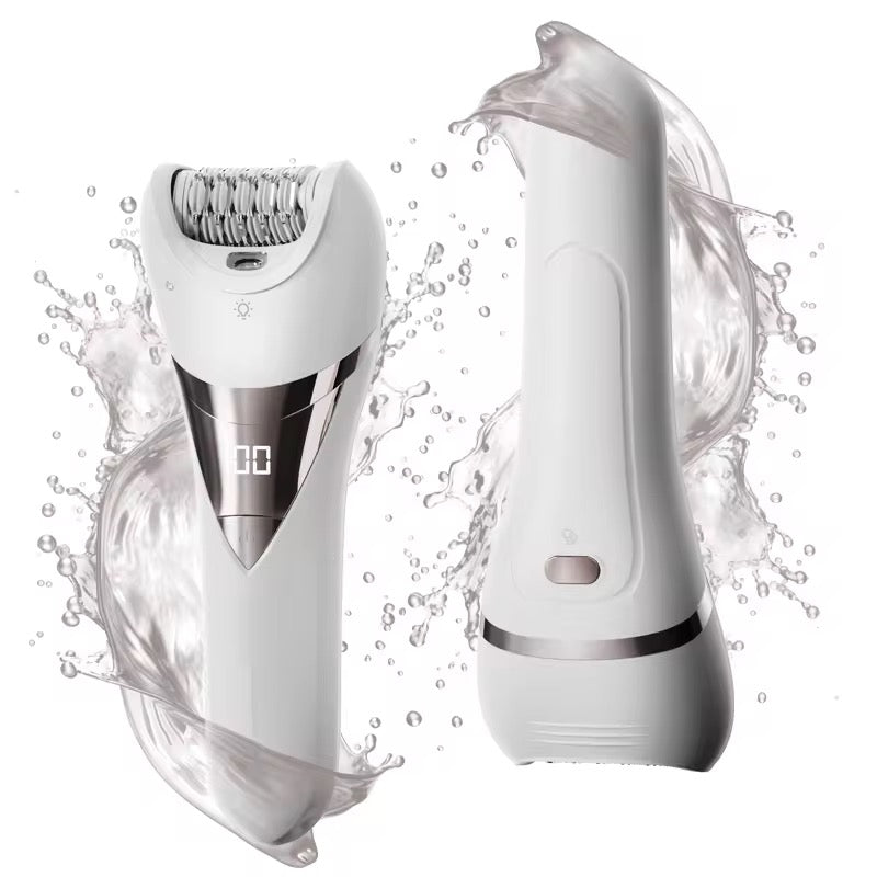 Skyskin Epilator 2 I 1 Vandtæt Epilator Ladyshaver Med Led Lys