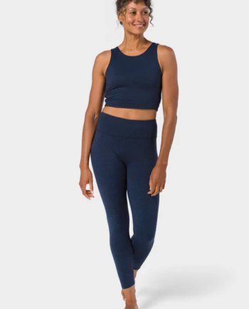 Manduka  Quot Dhara Quot  Capri Leggings  Midnight Heather  Str L