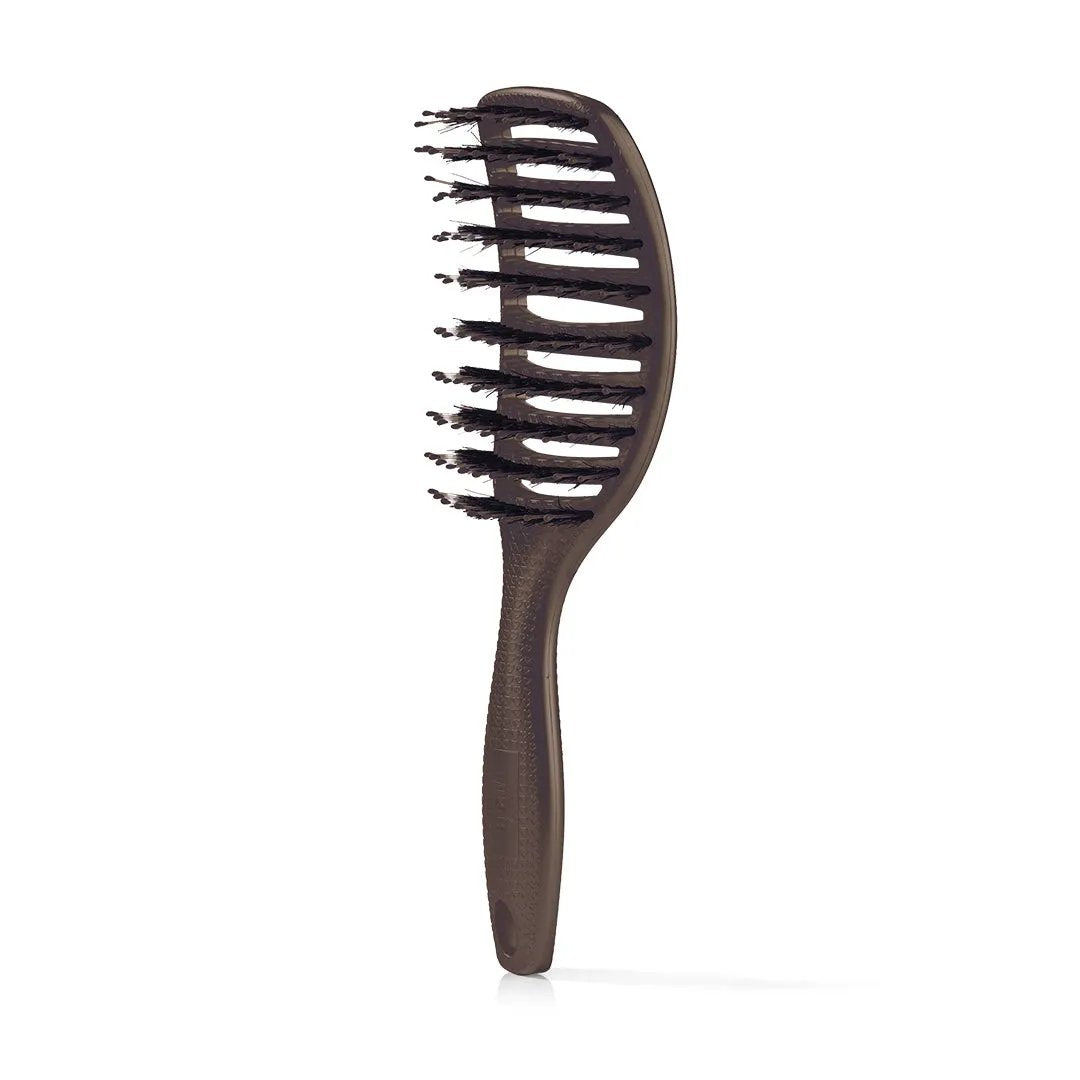 Curvy Brush   Hårbørste Med Vildsvinehår   Soft Espresso