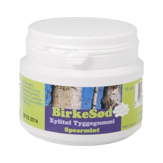 Nd Tyggegummi Birkesød M  Spearmint  Bull  70 Stk