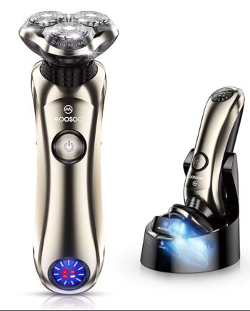 Shaver Med Opladnings  Og Steriliseringsbase   Gratis Fragt