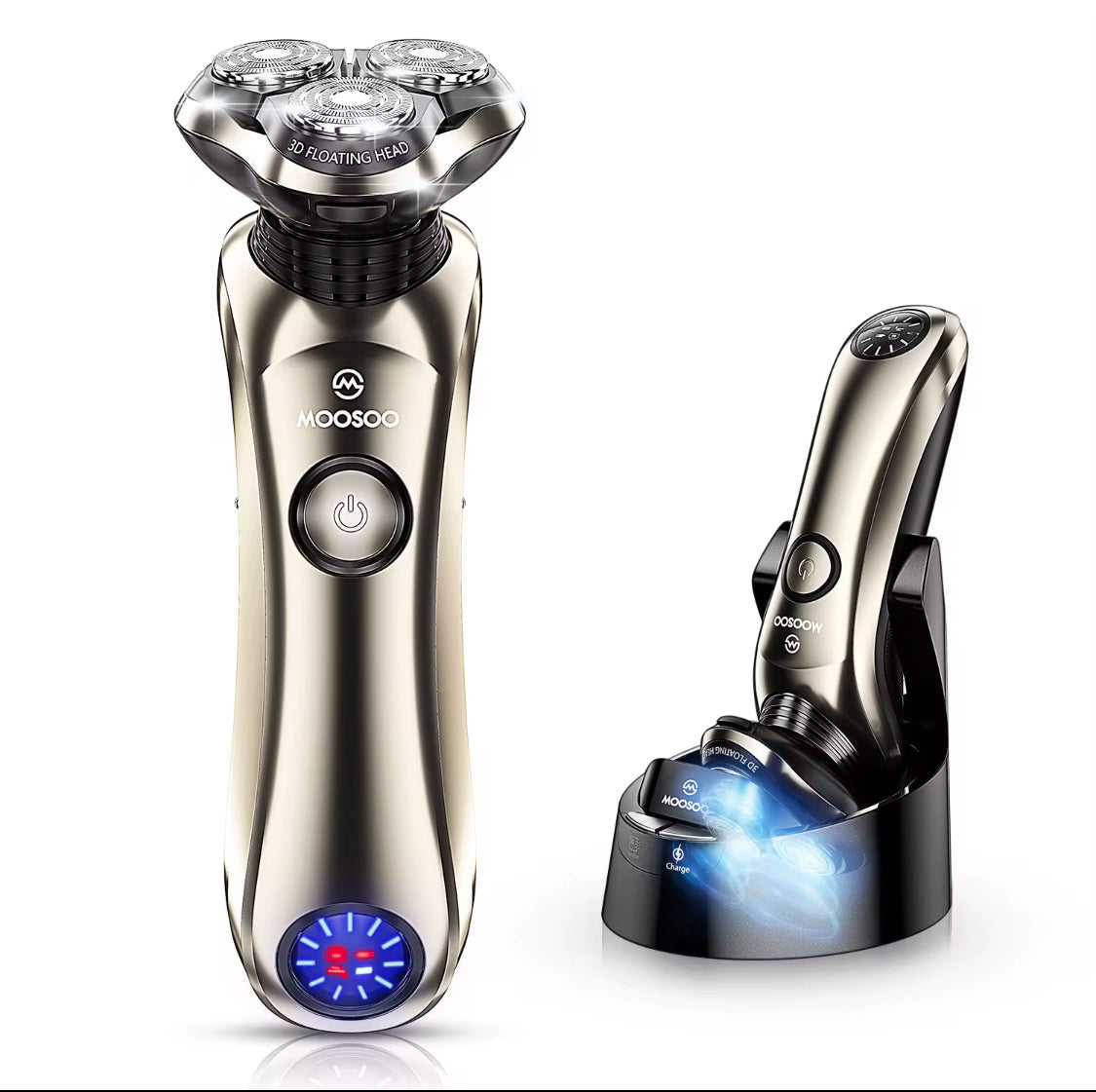 Shaver Med Opladnings Og Steriliseringsbase Gratis Fragt