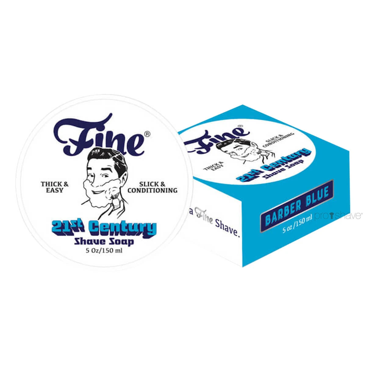 Fine Accoutrements Barber Blue Barbersæbe I Skål  150 Ml