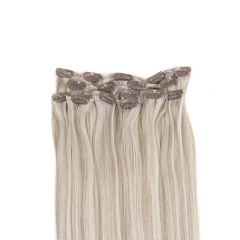 Clip On Extensions Mørkblond Lys Askblond 16 60