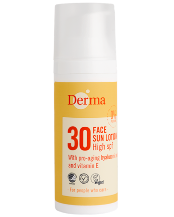 Derma Ansigtssolcreme Spf30  50 Ml    økologisk Solcreme   Vandfast Solcreme