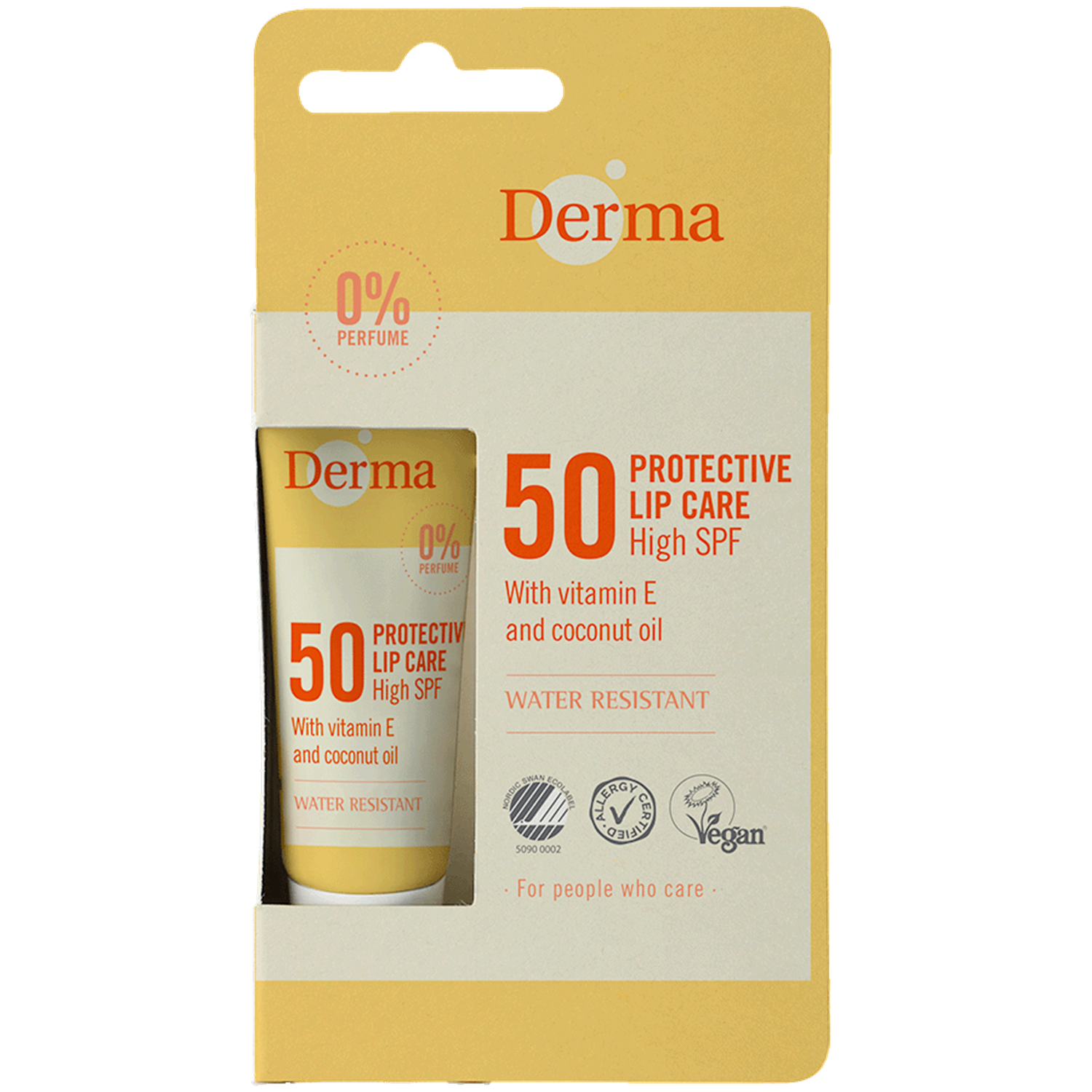 Derma Sun Lip Balm Spf50 10 Ml Vandfast Solcreme