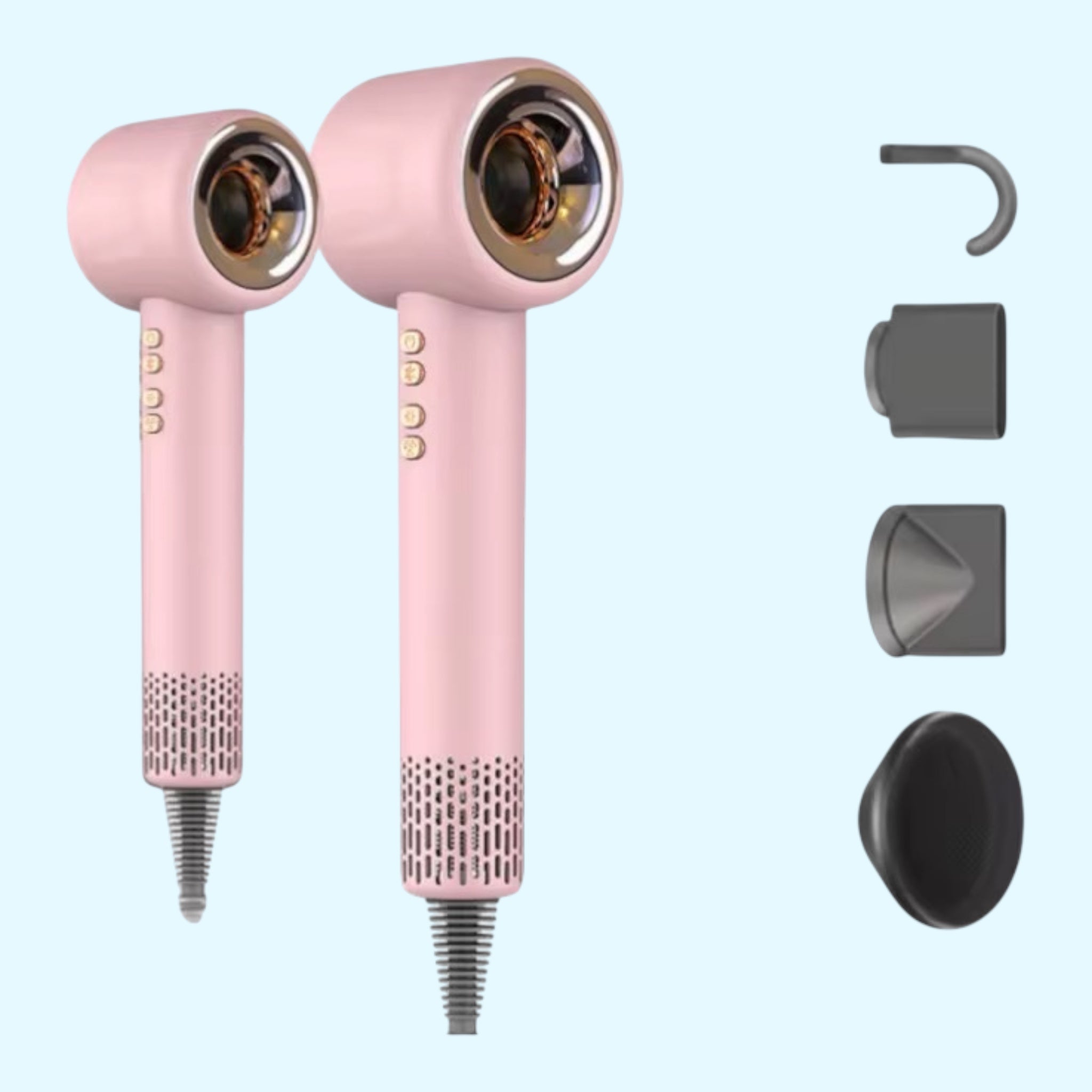 Ionic Proff Hårtørre   Gratis Fragt   Salon Model  Lang Ledning  Leveres Sidst I Nov   Pink