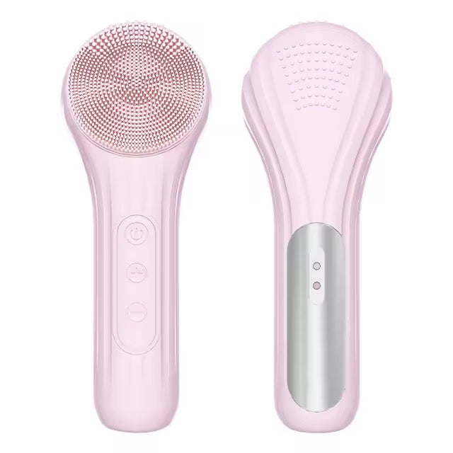 Ultrasonic Silicone Face Brush  Dybderens  Massage Og Glød I ? T
