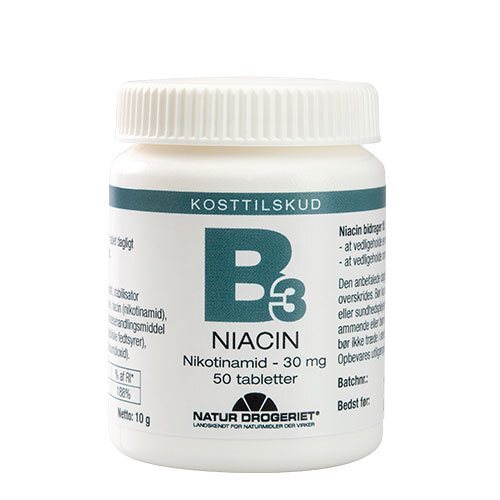 Niacin  Amid  B3 30 Mg   50 Tabl