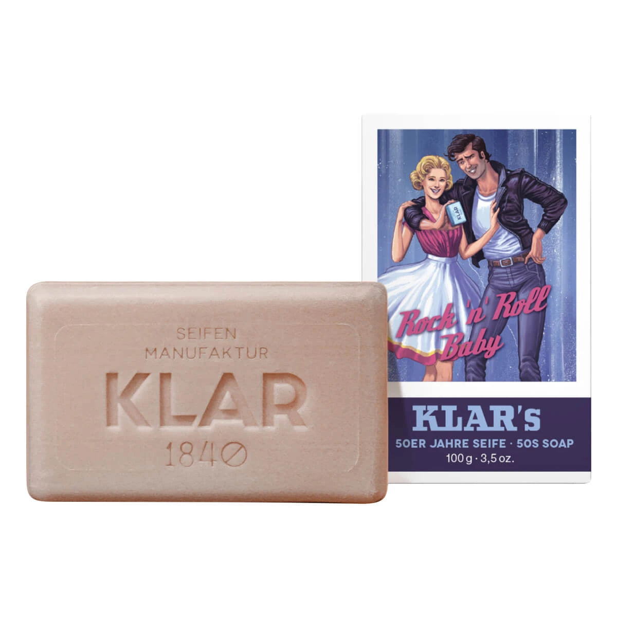 Klar Seifen Sæbe  50 Apos Er Retro  Rock Apos N Apos Roll  100 Gr
