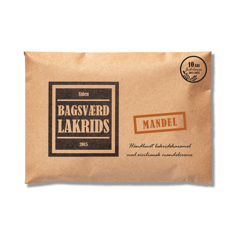 Bagsværd Lakrids Hel Plade Lakrids  Quot Mandel Quot  160g