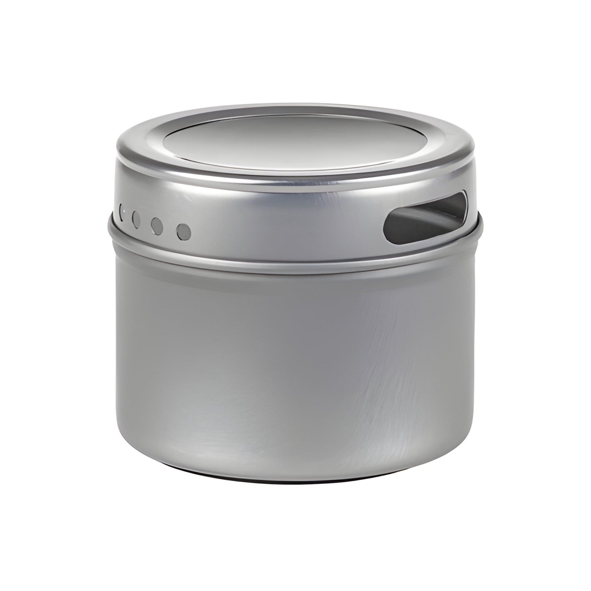 Magnetisk Metaldåse Med Gennemsigtigt Låg   110 Ml