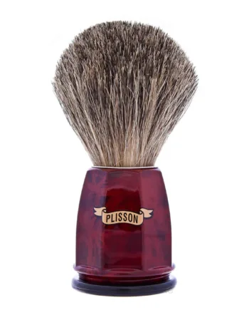 Plisson 1808 Barberkost  Russian Grey Badger   Imit  Valnød  Heritage  Str  12