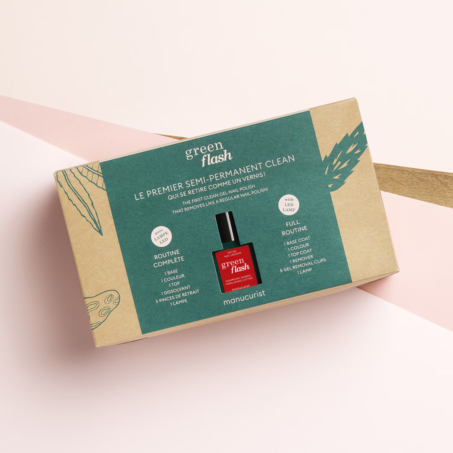Manucurist Green Flash   Poppy Red Starter Kit 24w