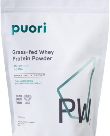 Puori Pw1  Grass Fed Whey Proteinpulver Med Bourbon Vanilje   900 Gram