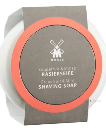 M? Hle Shaving Barbersæbe I Porcelænsskål  Grapefrugt   Mint  65 Gr