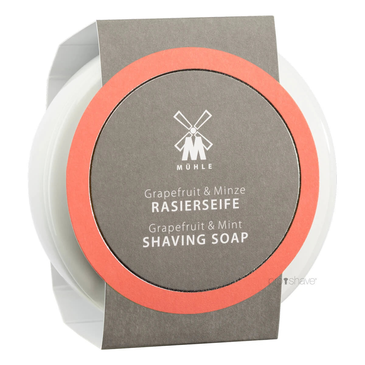 M? Hle Shaving Barbersæbe I Porcelænsskål  Grapefrugt   Mint  65 Gr