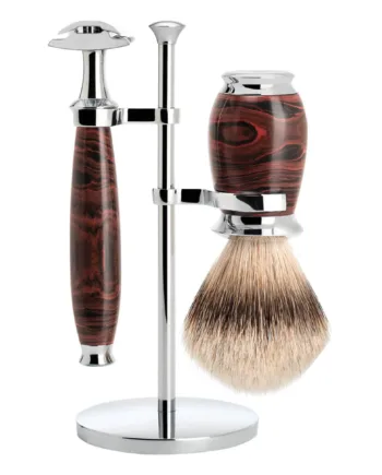 M? Hle Shaving Barbersæt Med De Skraber  Barberkost Og Holder  Purist  Ebonite