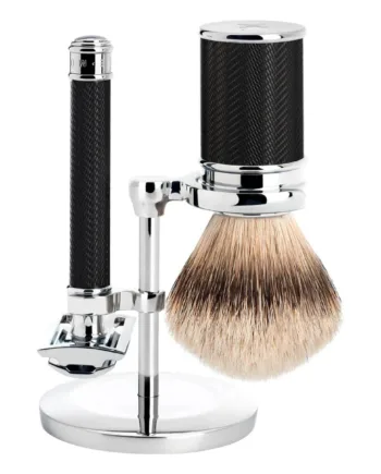 M? Hle Shaving Barbersæt Med De Skraber  Barberkost Og Holder  Traditional  Black
