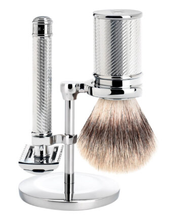 M? Hle Shaving Barbersæt Med De Skraber  åben Kam  Silvertip Fibre?  Barberkost Og Holder  Traditional
