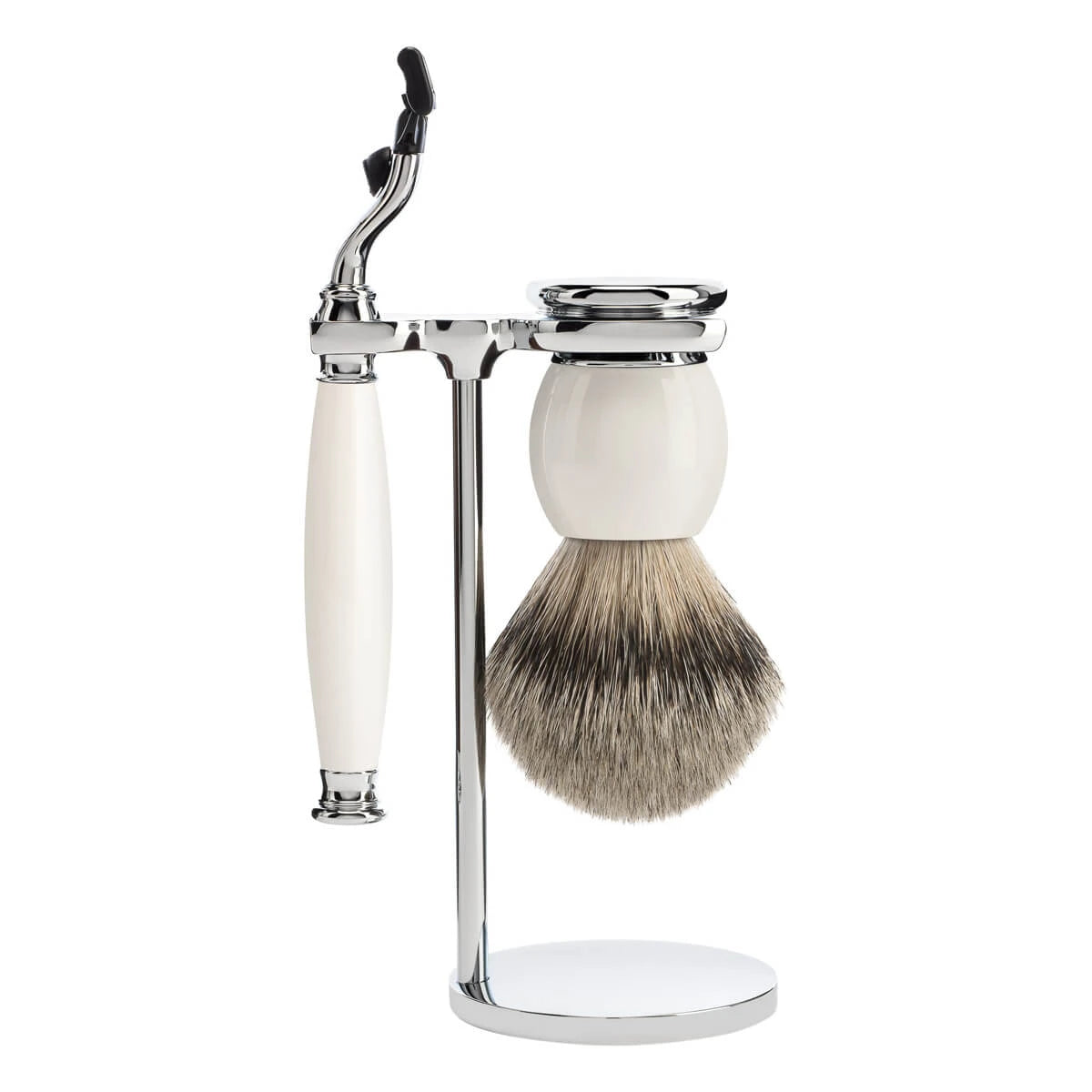 M? Hle Shaving Barbersæt Med Mach3 Skraber  Barberkost Og Holder  Sophist  Porcelæn