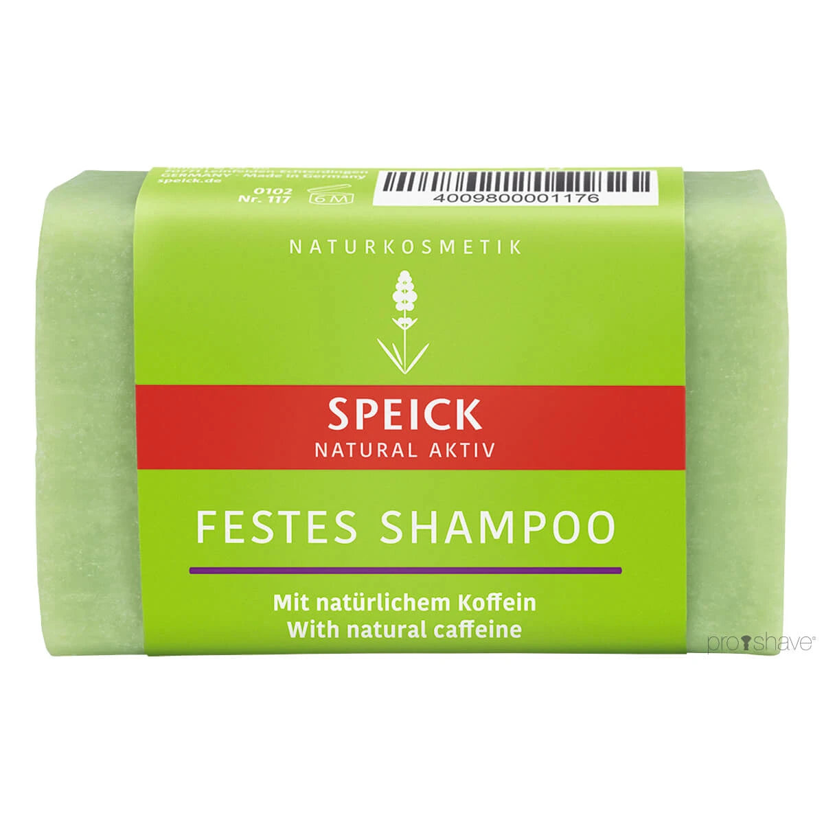 Speick Natural Active Shampoo Bar  Koffein  60 Gr