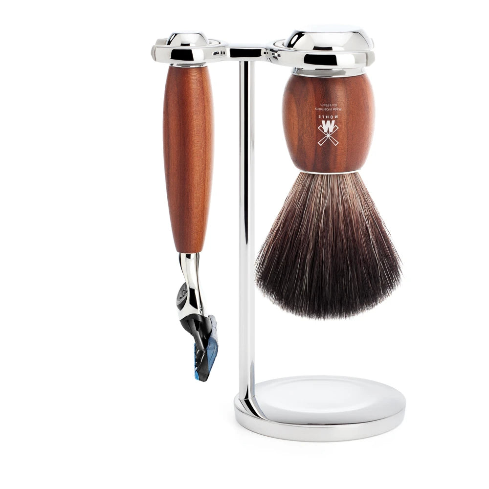 M? Hle Shaving Barbersæt Med Fusion Skraber  Barberkost Og Holder  Vivo  Blommetræ