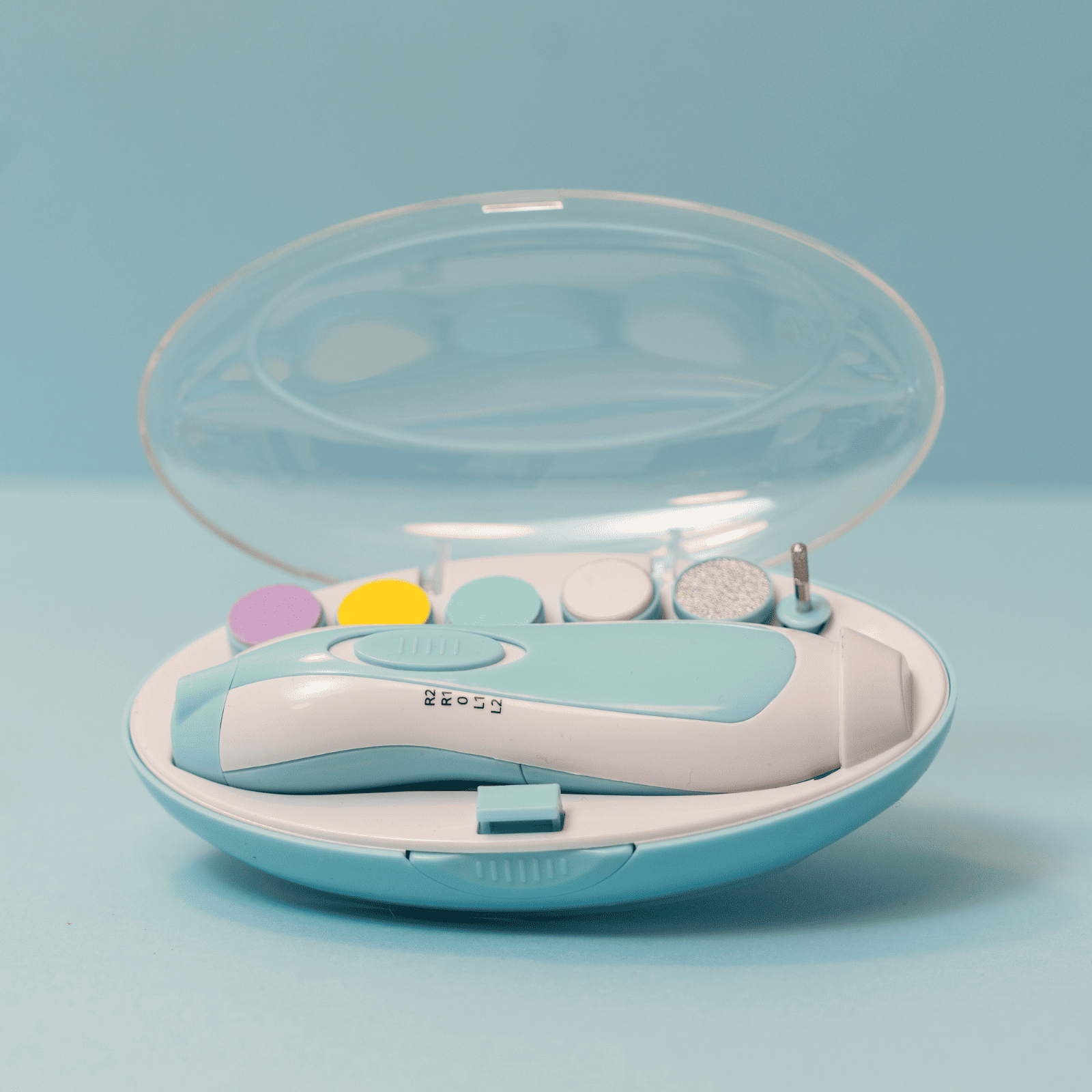 Busters Elektriske Baby Neglefil Lyseblå
