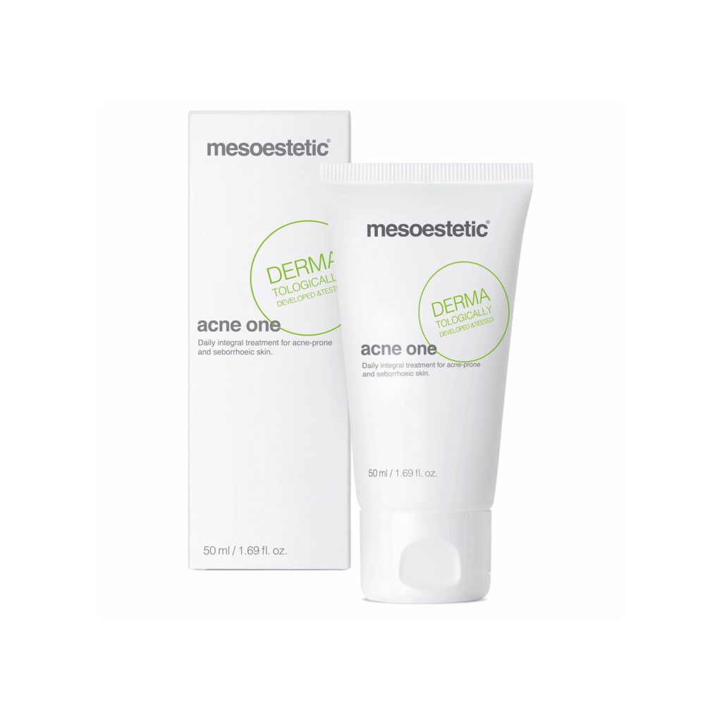 Mesoestetic Acne One Akne Creme Designet Til Optimal Kontrol Af Hudtyper Som Er Udsat For Akne 50 Ml Effektiv Virkning Mod Bumser Ansigtscreme