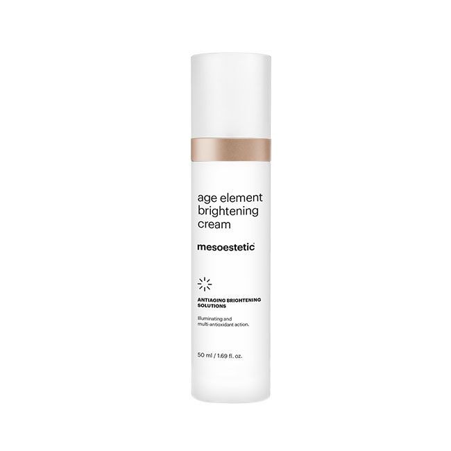 Mesoestetic Age Element Brightening Cream Blegecreme Til Behandling Af Mørke Pletter I Huden 50 Ml Synlig Virkning Mod Pigmentforandringer