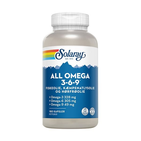Solaray All Omega 3 6 9 180 Kaps