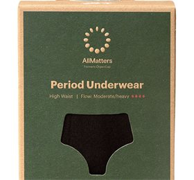 Allmatters Menstruationstrusse High Waist Underwear Moderate Heavy Xxs