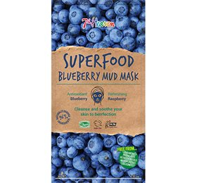 Ansigtmaske Mud Superfood Blueberry 7th Heaven 10 G
